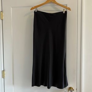 Frame Black Silk Midi Skirt *Never Worn* size S